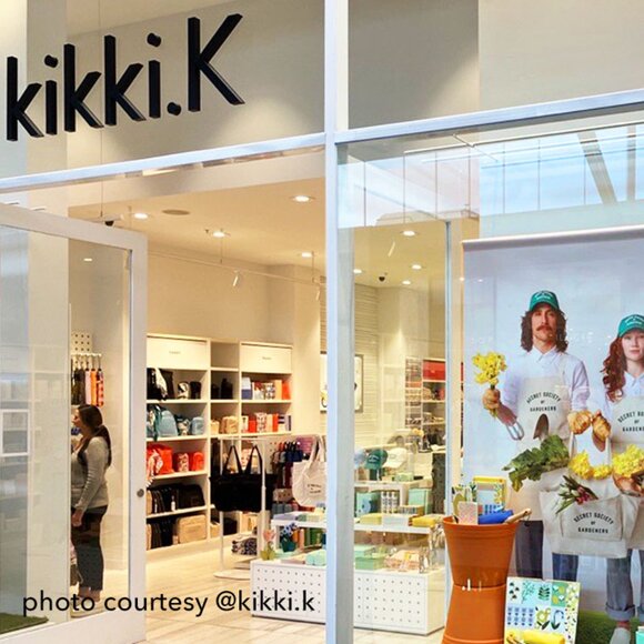 Grey Felt Tote Bag by Australian lifestyle brand kikki.K - Picture 3 of 16